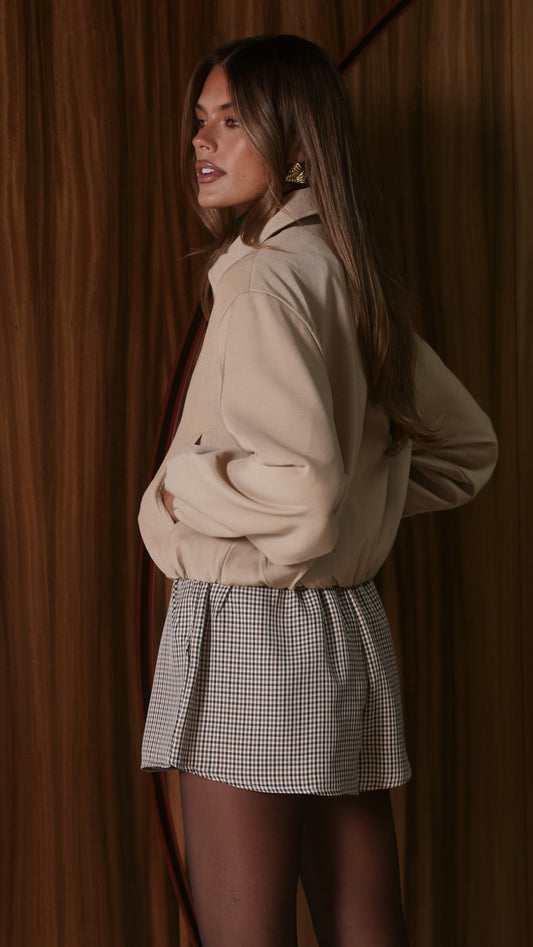 Brax Bomber Jacket - Beige