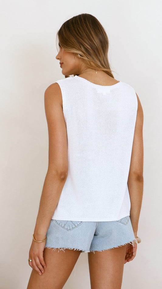 Fareeda Top - White