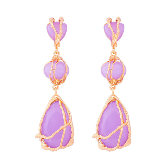 Pre Order: Bohemian Tear Drop Resin Earrings