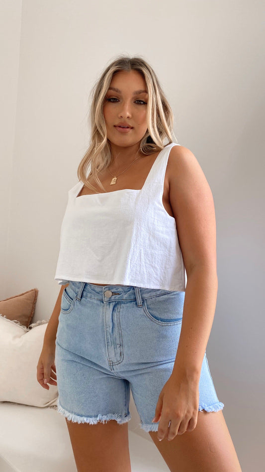 Harlow Shorts - Denim