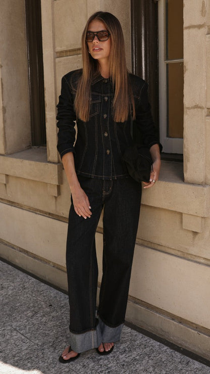 Top Model Cuffed Jean - Indigo