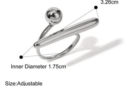 Stainless Steel Minimalist Classy Unique Ring