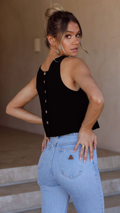 Persephone Crop Top - Black