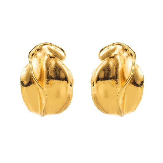 Geometric Irregular Flower Bud Earrings