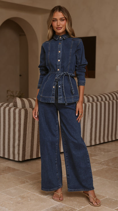 Selene Denim Jacket - Dark Denim