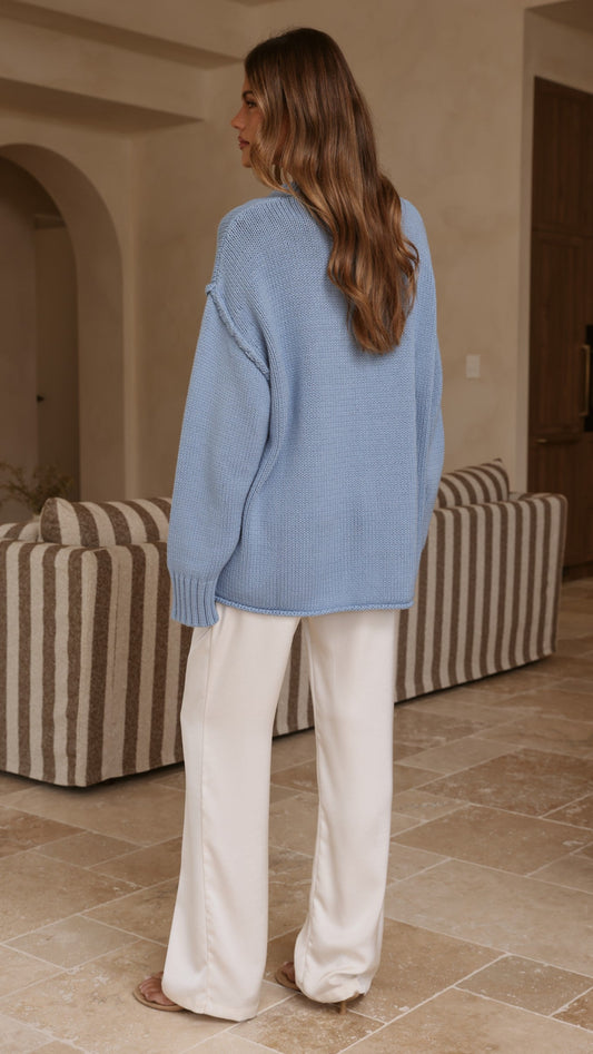 Hayden Knit Jumper - Blue
