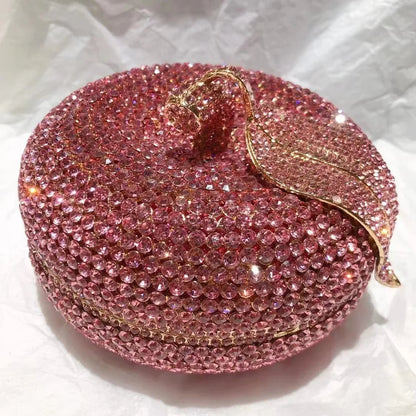 3D Apple Rhinestone Handbag