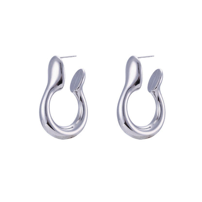 Stainless Steel Hollow Earrings