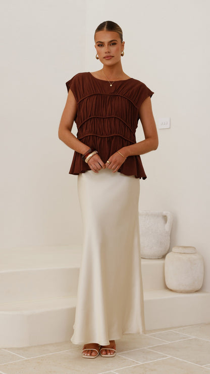 Liora Top - Chocolate