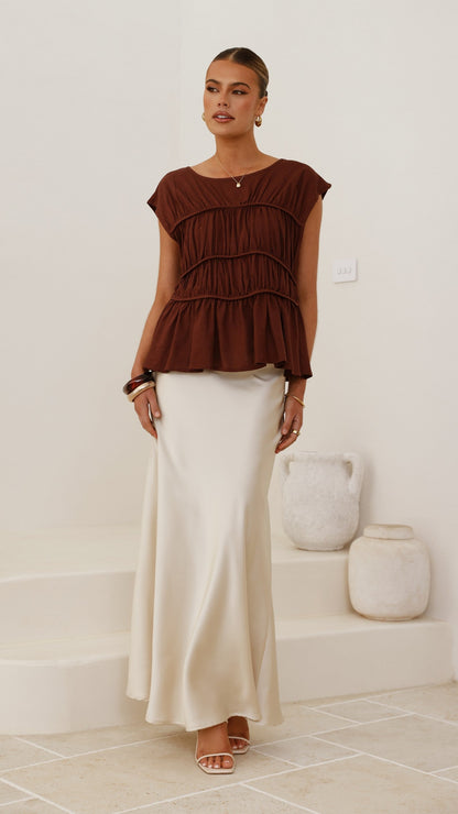 Liora Top - Chocolate