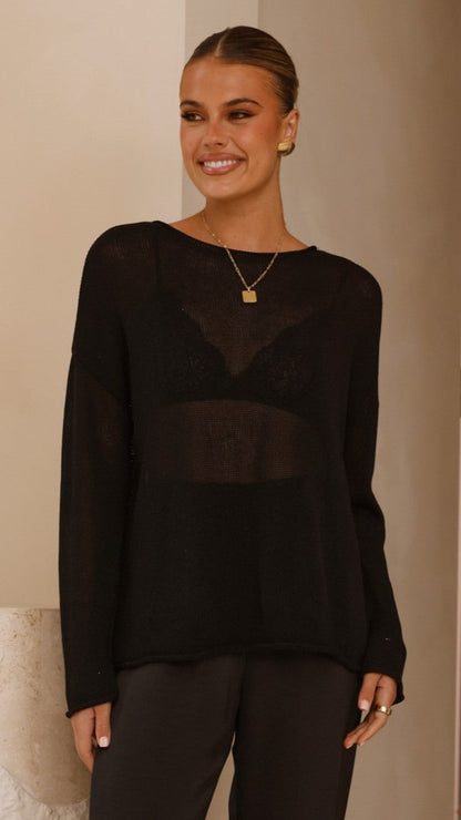 Lakoa Knit Top - Black