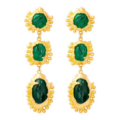 Pre Order:  Bohemian Geometric Resin Dangle Earrings