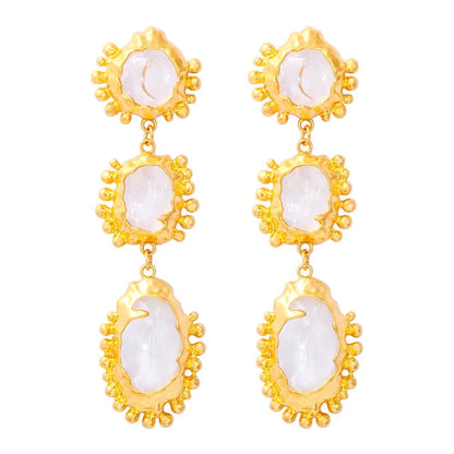 Pre Order:  Bohemian Geometric Resin Dangle Earrings