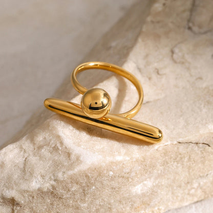 Stainless Steel Minimalist Classy Unique Ring
