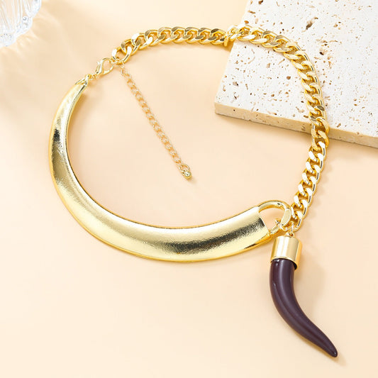Vintage Asymmetric Metal Choker