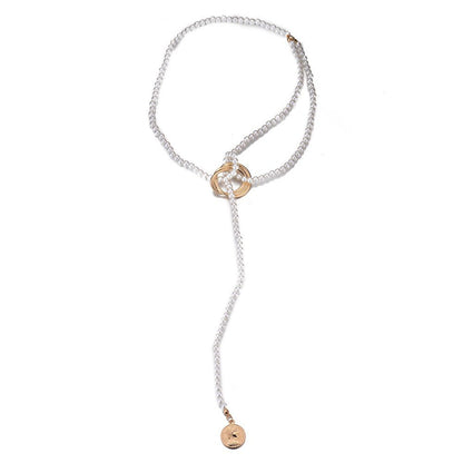 Vintage Long Tassel Pearl Pendant Necklace