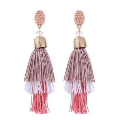 Pre Order:  Bohemian Long Tassel Earrings