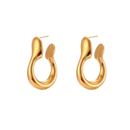 Stainless Steel Hollow Earrings