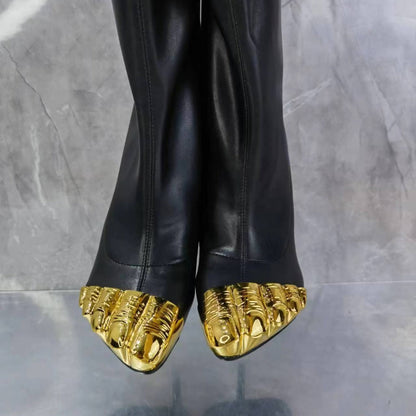 Gold Toe High Slim Heel Boots