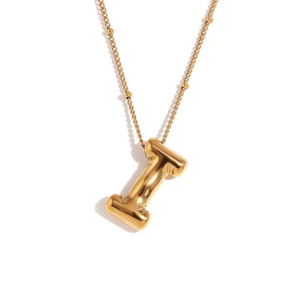 Alphabet Pendant Plated Necklace