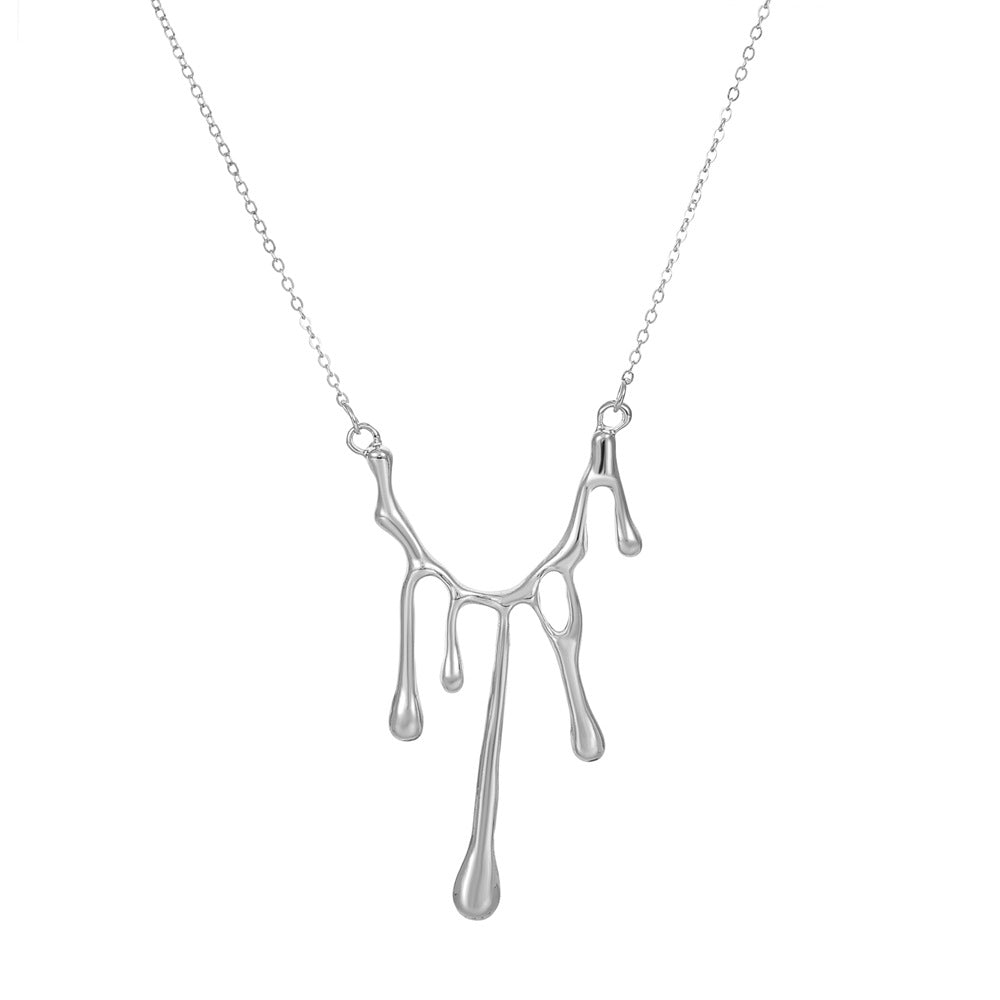 Dripping Lava Pendant Necklace