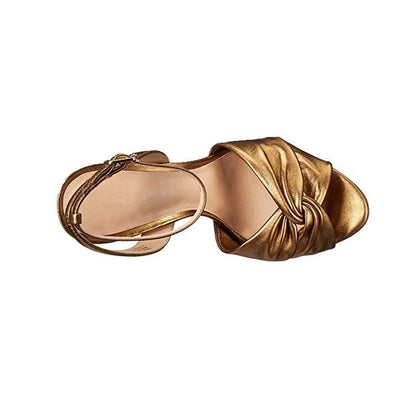 Gold Goddess Ankle Strap Sandals