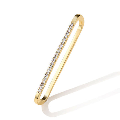 One Piece Zircon Ear Cuff
