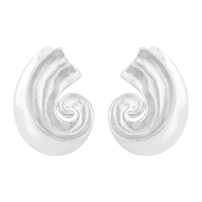 Twisted Electroplated Alloy Earrings