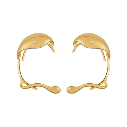 Snake Copper Ear Cuffs Earrings