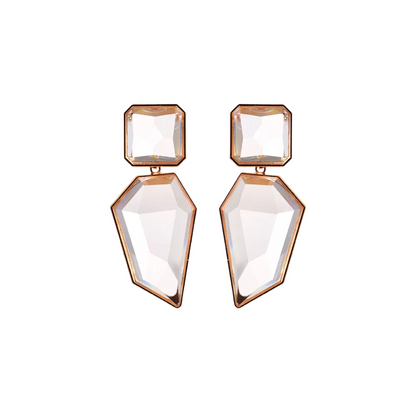 Geometric Shapes Resin Drop Earrings