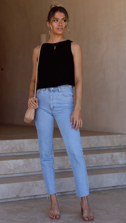 Persephone Crop Top - Black