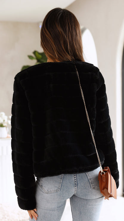 Tully Crop Jacket - Black
