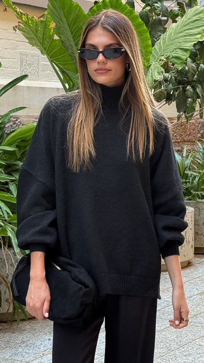Harita Knitted Sweater - Black