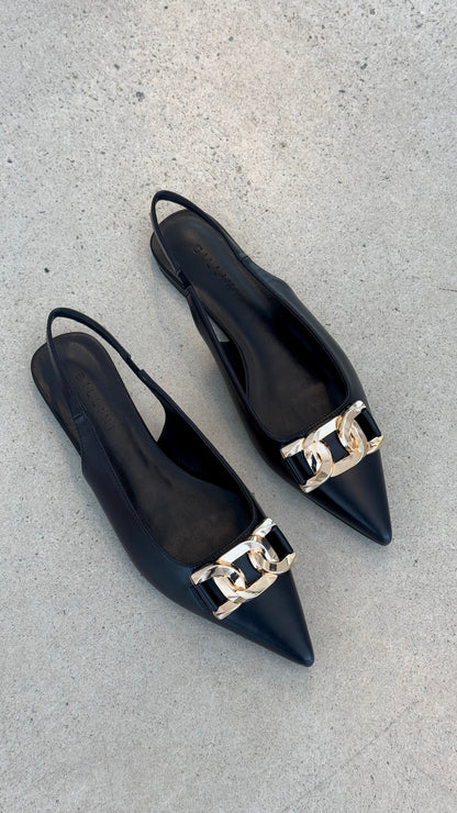 Jane Ballet Flats - Black