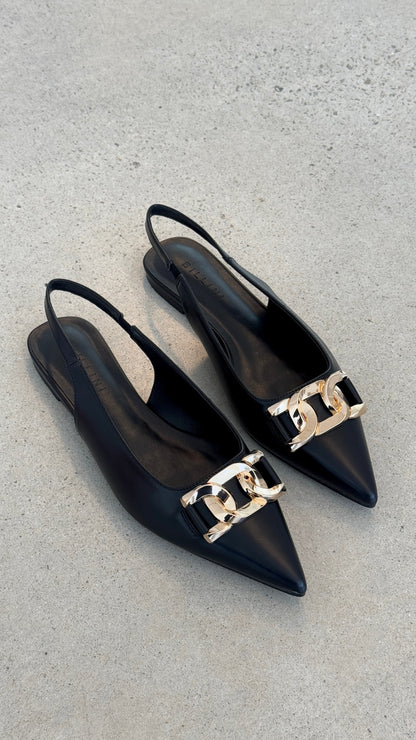 Jane Ballet Flats - Black