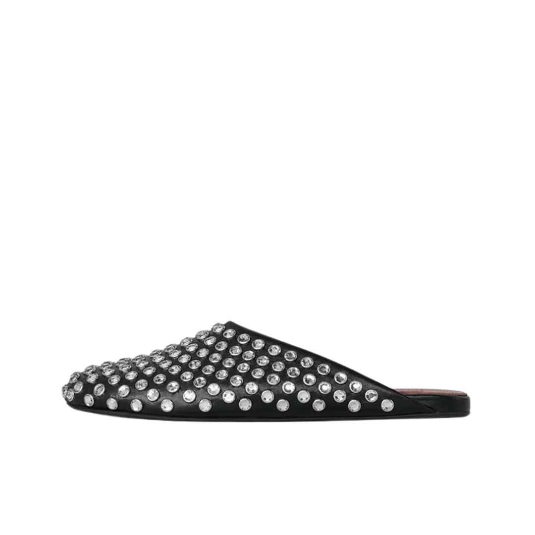 Casual Rhinestone Rivet Wrapped Head Sandals