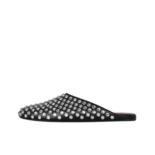 Casual Rhinestone Rivet Wrapped Head Sandals