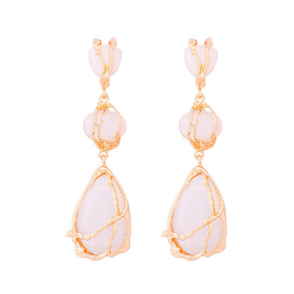 Pre Order:  Bohemian Tear Drop Resin Earrings