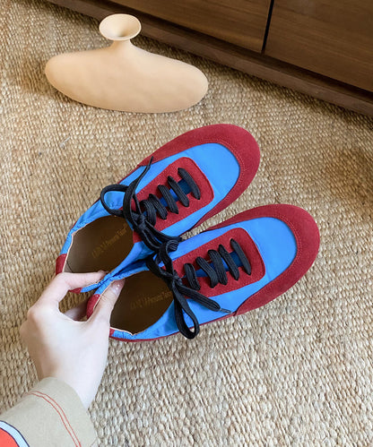 New Yellow Sport Flats Suede DIY Lace Up