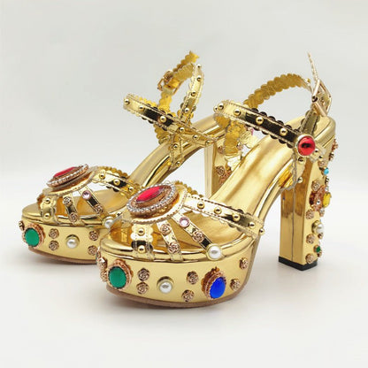 Chunky Gold Platforms