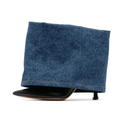 High-Heels Denim Short Boots